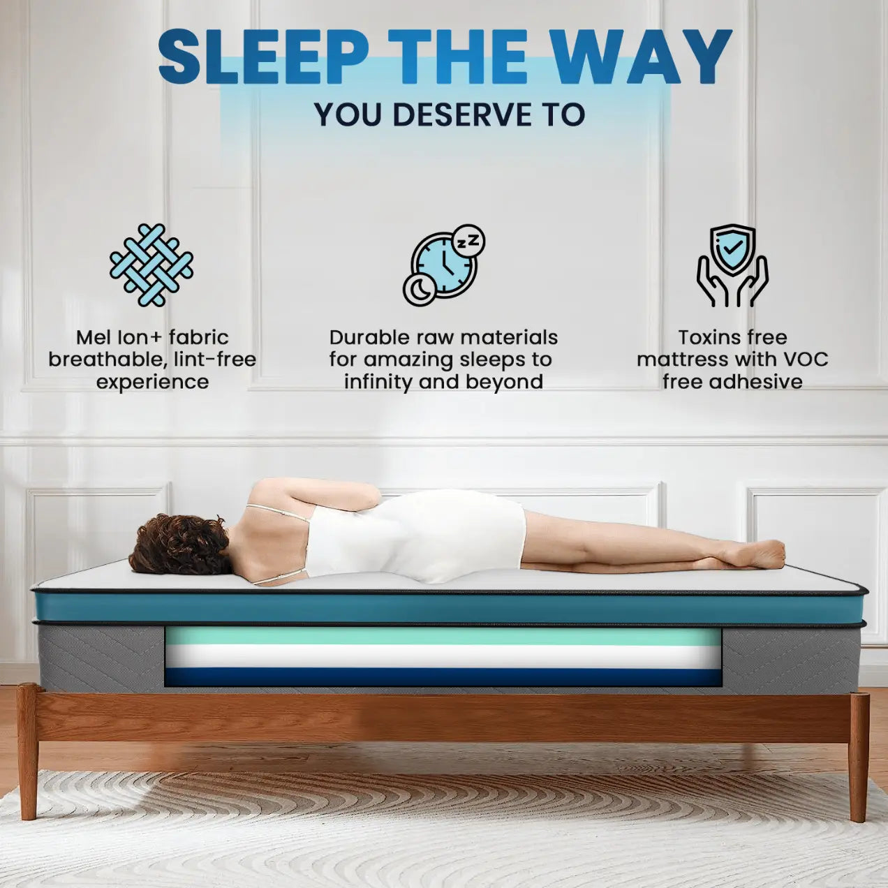 Levata Eurotop Luxury Memory Foam Mattress