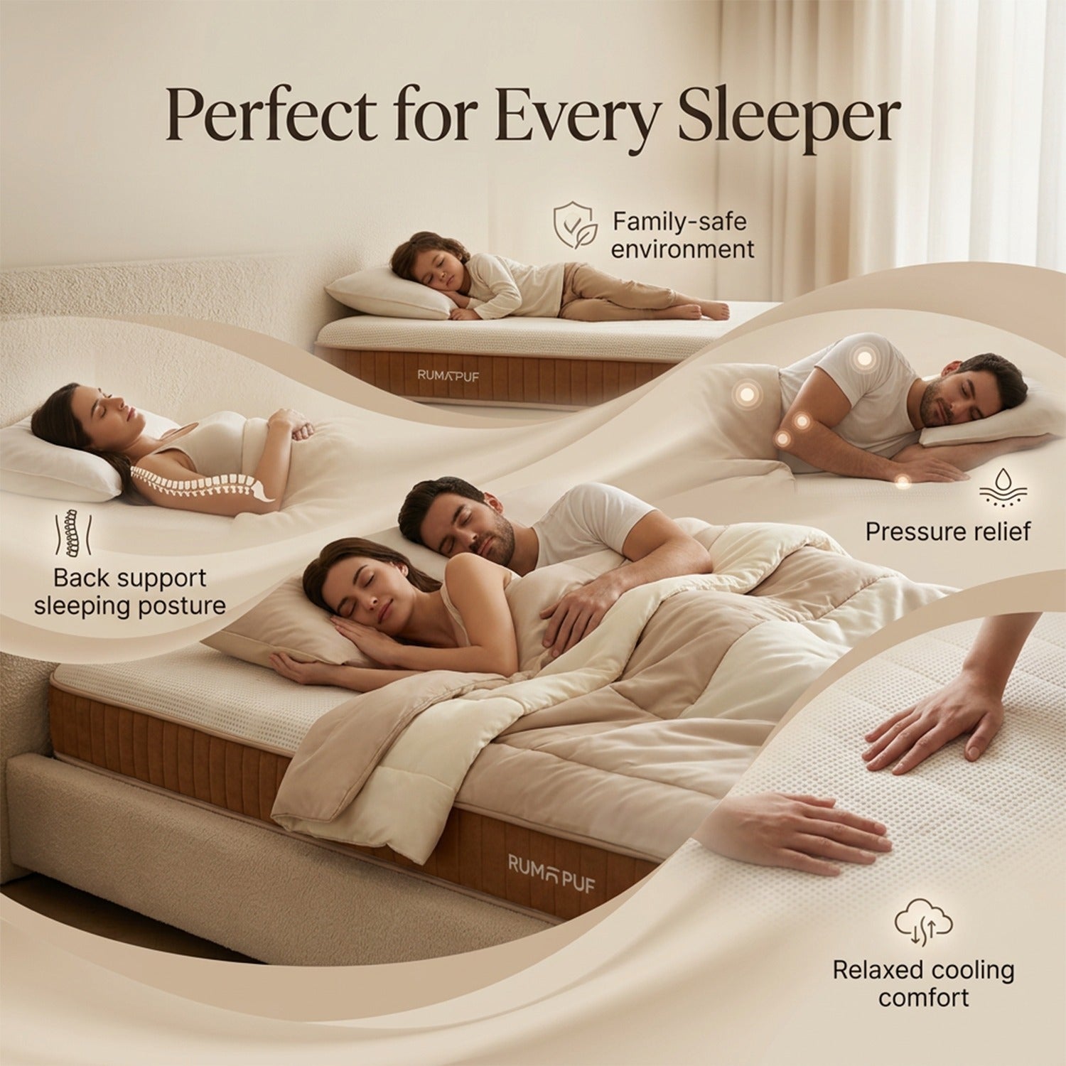 Natura - Natural Latex Mattress with Orthopaedic Support