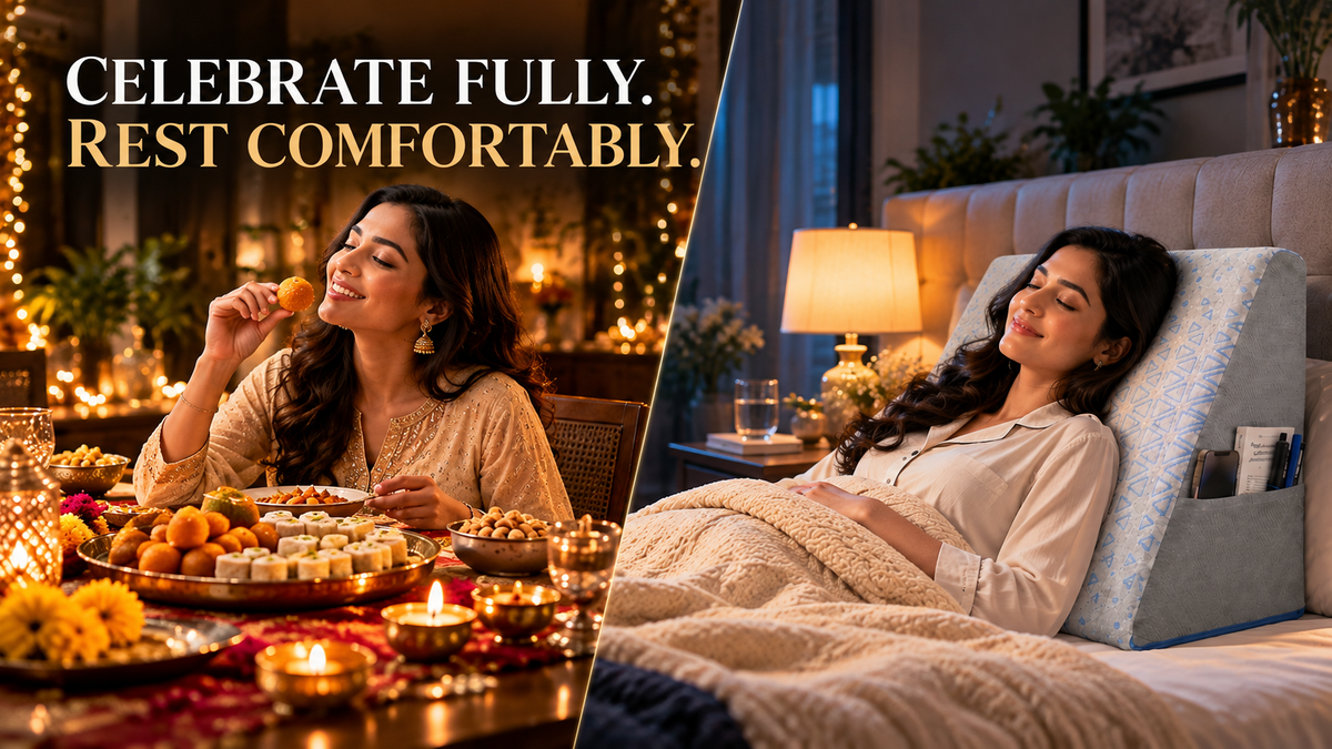 Wedge Pillow for Acid Reflux: Beat Festive-Season Heartburn