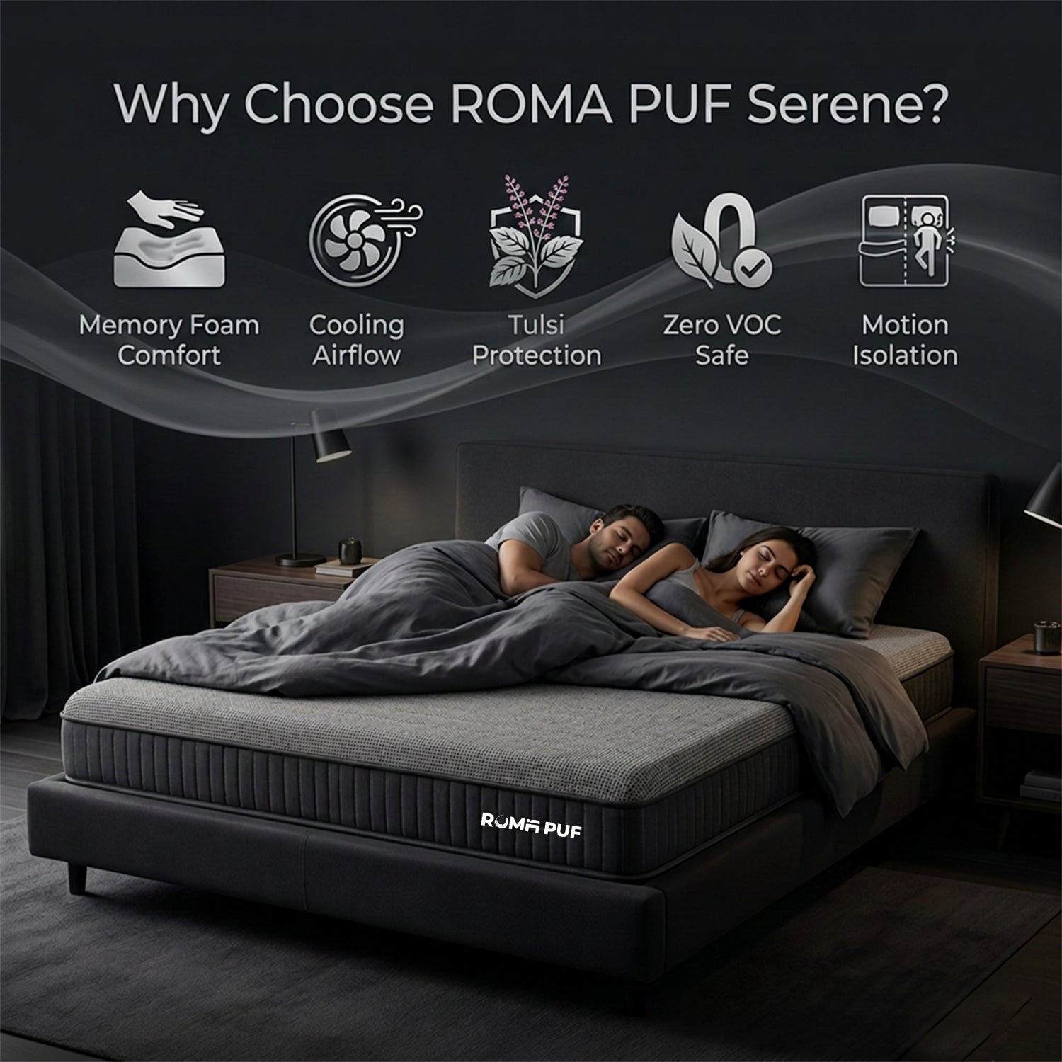 Serene - Memory Foam Mattress With Motion Isolation Technology