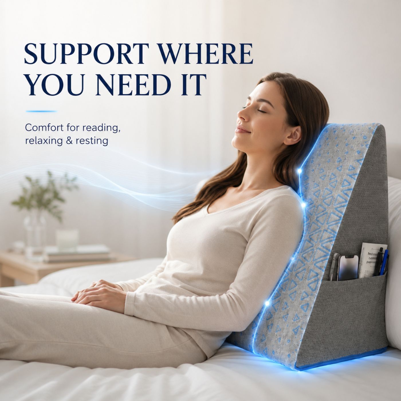 Memory Foam Loft Wedge Pillow