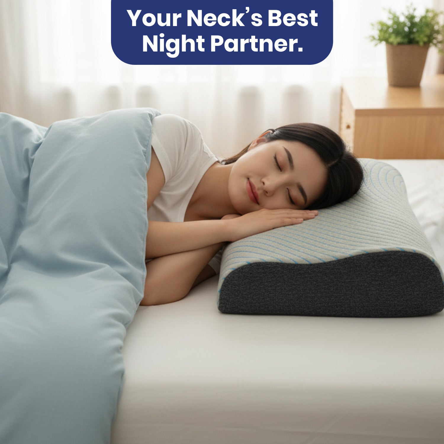 Savaro Pillow by Roma Puf | Restorative Memory Foam for Deep Sleep – Contour