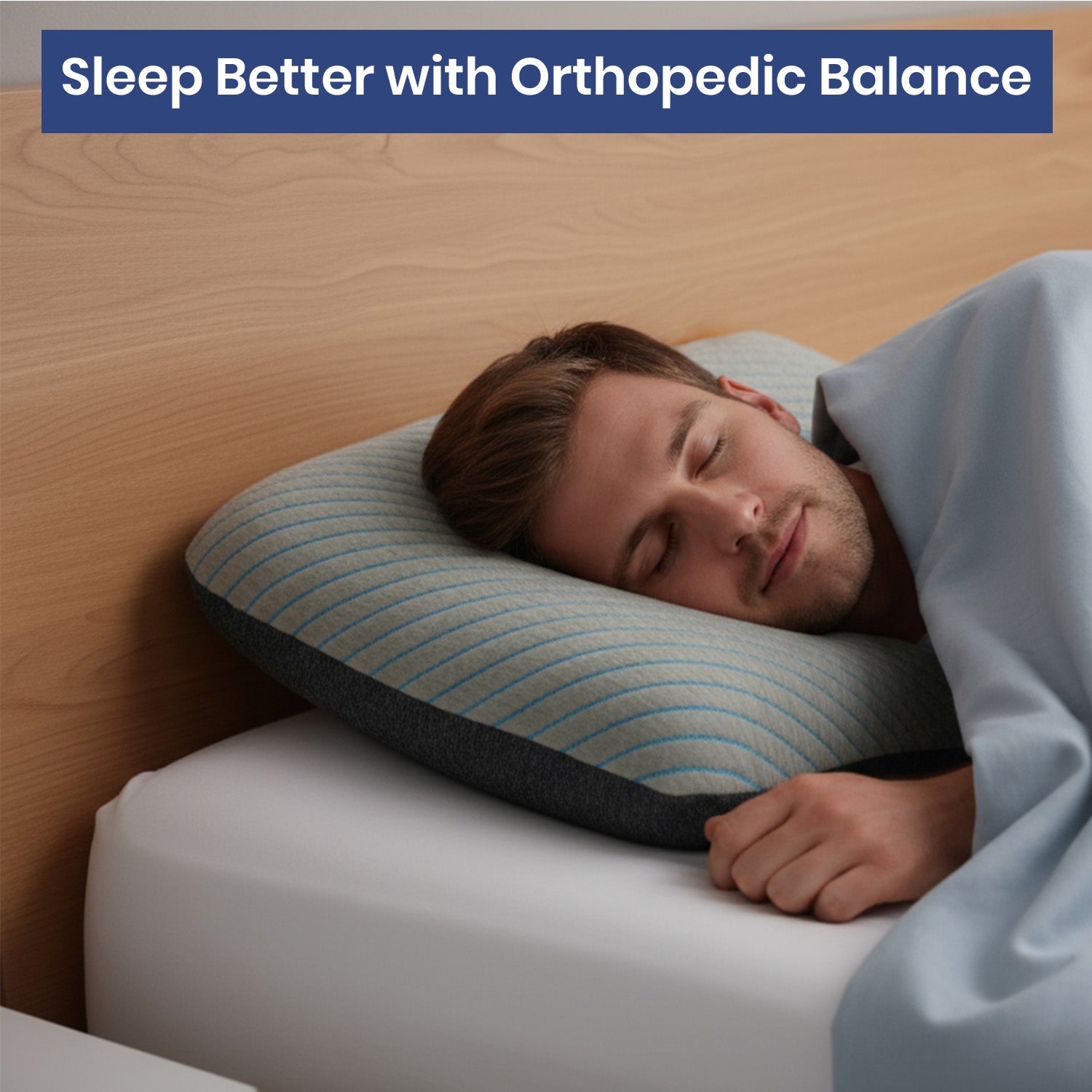 Savaro Pillow by Roma Puf | Restorative Memory Foam for Deep Sleep - Thick