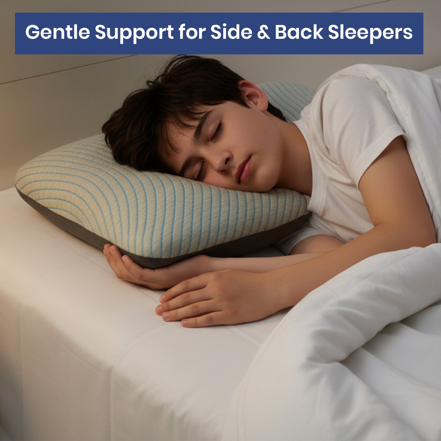 Savaro Pillow by Roma Puf | Restorative Memory Foam for Deep Sleep - Thin
